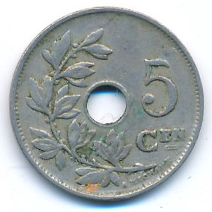 Бельгия, 5 сентим (1922 г.)