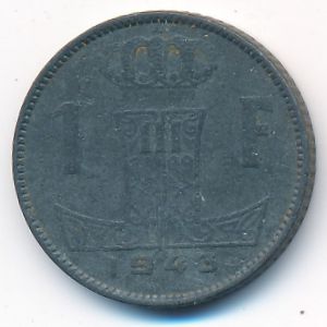 Belgium, 1 franc, 1943