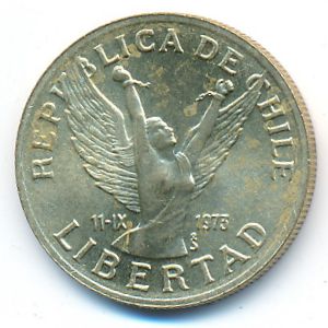 Чили, 10 песо (1990 г.)