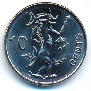 Соломоновы острова, 10 центов (2012 г.)