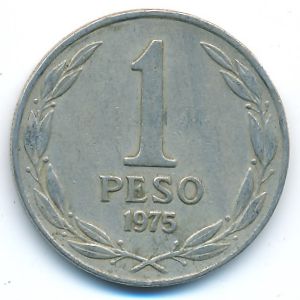 Chile, 1 peso, 1975