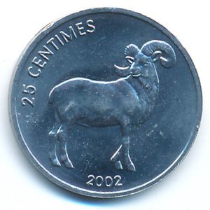 Конго, Демократическая республика, 25 сентим (2002 г.)
