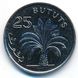 The Gambia, 25 bututs, 1998