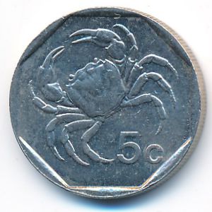 Malta, 5 cents, 1991