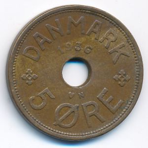Дания, 5 эре (1936 г.)