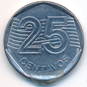 Бразилия, 25 сентаво (1994 г.)