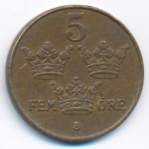 Швеция, 5 эре (1950 г.)