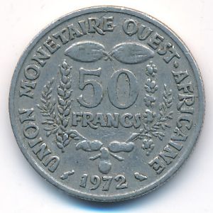 Западная Африка, 50 франков (1972 г.)