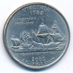 США, 1/4 доллара (2000 г.)