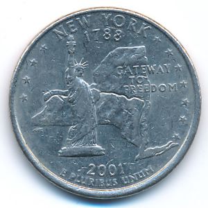 USA, Quarter dollar, 2001