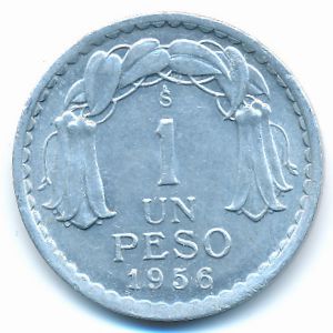 Чили, 1 песо (1956 г.)