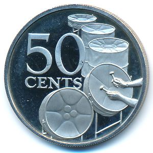 Тринидад и Тобаго, 50 центов (1974 г.)