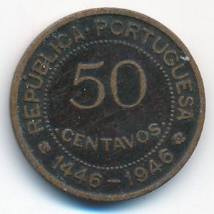 Guinea-Bissau, 50 centavos, 1946