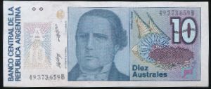 Аргентина, 10 аустралей
