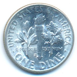 США, 1 дайм (1955 г.)