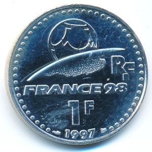 France, 1 franc, 1997