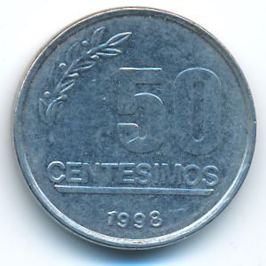 Уругвай, 50 сентесимо (1998 г.)