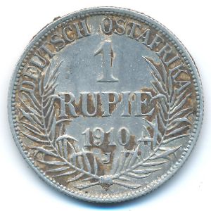 Немецкая Африка, 1 рупия (1910 г.)