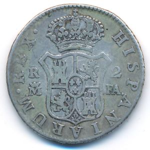 Испания, 2 реала (1788–1808 г.)