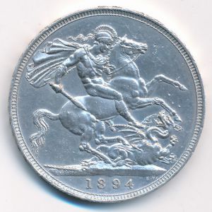 Великобритания, 1 крона (1894 г.)