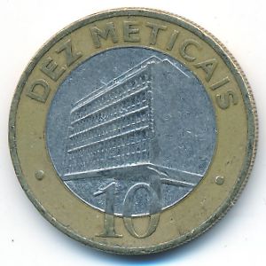 Mozambique, 10 meticals, 2006