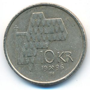 Норвегия, 10 крон (1996 г.)