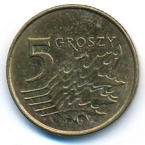 Польша, 5 грошей (2011 г.)