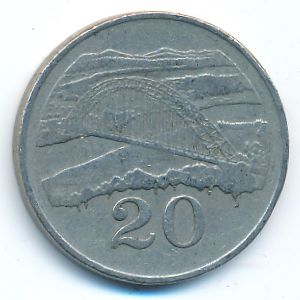 Зимбабве, 20 центов (1980 г.)