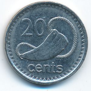 Фиджи, 20 центов (2009 г.)