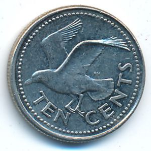 Барбадос, 10 центов (1998 г.)