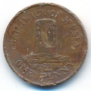 Джерси, 1 пенни (1985 г.)