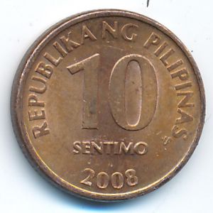 Филиппины, 10 сентимо (2008 г.)