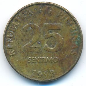 Филиппины, 25 сентимо (1998 г.)