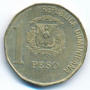 Dominican Republic, 1 peso, 2002