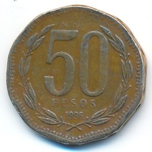 Chile, 50 pesos, 1996