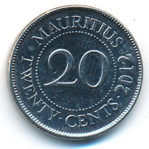 Маврикий, 20 центов (2012 г.)