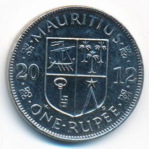 Маврикий, 1 рупия (2012 г.)