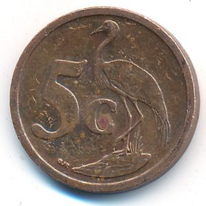 ЮАР, 5 центов (2006 г.)