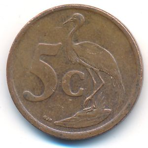 South Africa, 5 cents, 2008