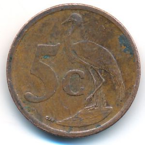 ЮАР, 5 центов (2008 г.)