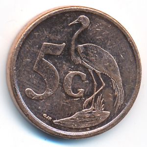 ЮАР, 5 центов (2008 г.)