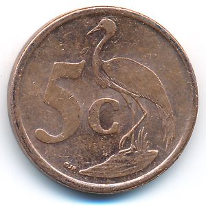 South Africa, 5 cents, 2009