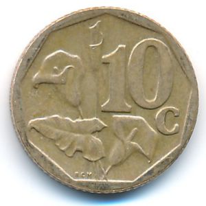 ЮАР, 10 центов (2008 г.)