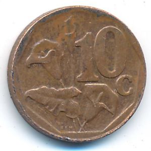ЮАР, 10 центов (2012 г.)