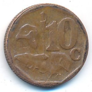 ЮАР, 10 центов (2015 г.)