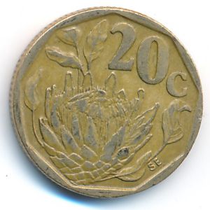 ЮАР, 20 центов (1993 г.)