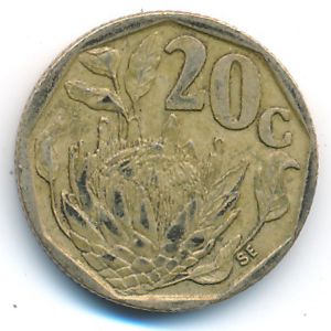 ЮАР, 20 центов (1994 г.)