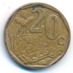 South Africa, 20 cents, 2004