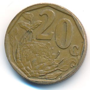 ЮАР, 20 центов (2007 г.)