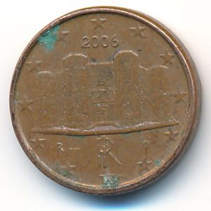 Италия, 1 евроцент (2006 г.)
